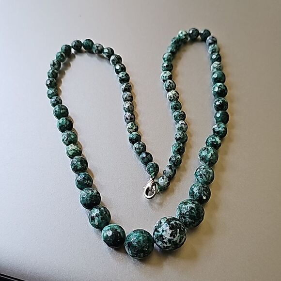 Natural Gemstone Reiki Chakra Necklaces Beads 18" 4-12mm - Picture 3 of 6